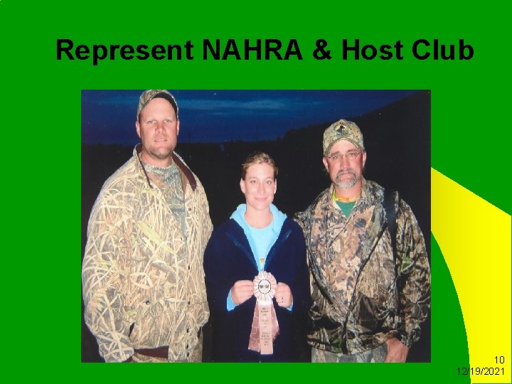 Represent NAHRA & Host Club 10 12/19/2021 