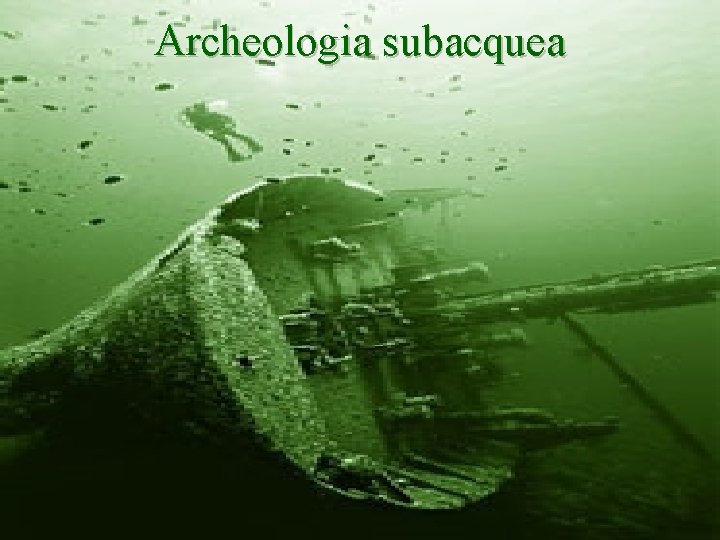 Archeologia subacquea 