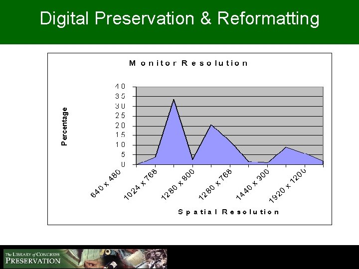 Digital Preservation & Reformatting Monitor Resolution 