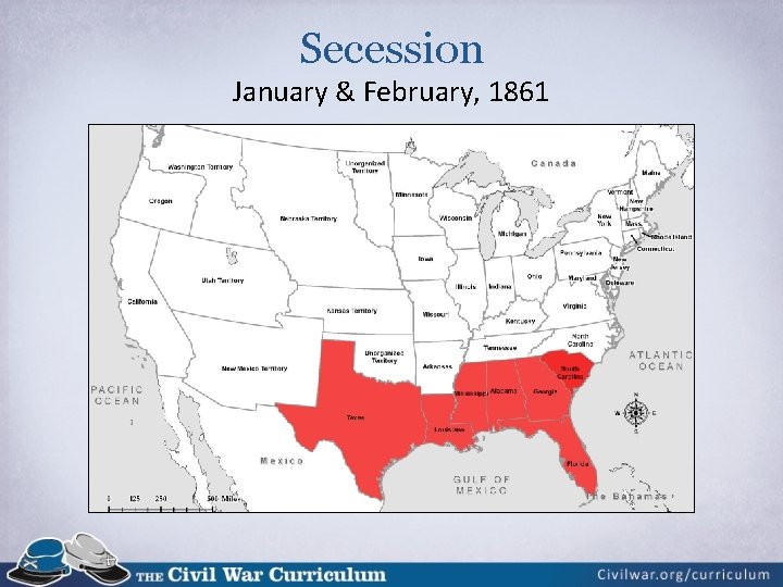 Secession January & February, 1861 