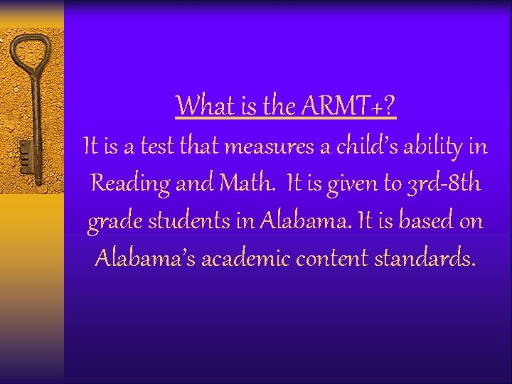 Unlocking The ARMT By Mrs Dawne Gibson Each