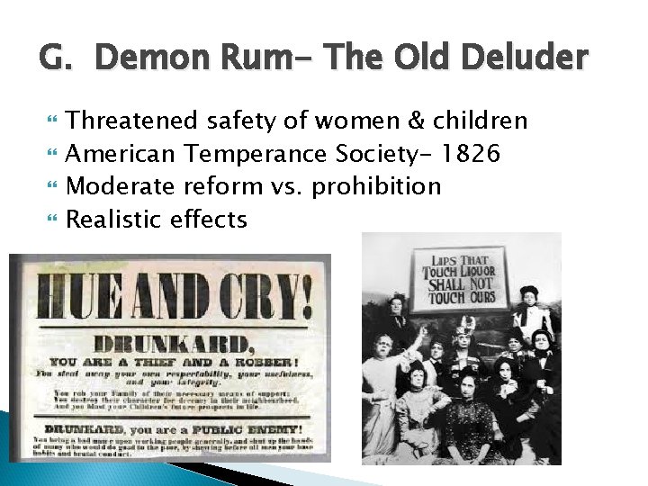 G. Demon Rum- The Old Deluder Threatened safety of women & children American Temperance