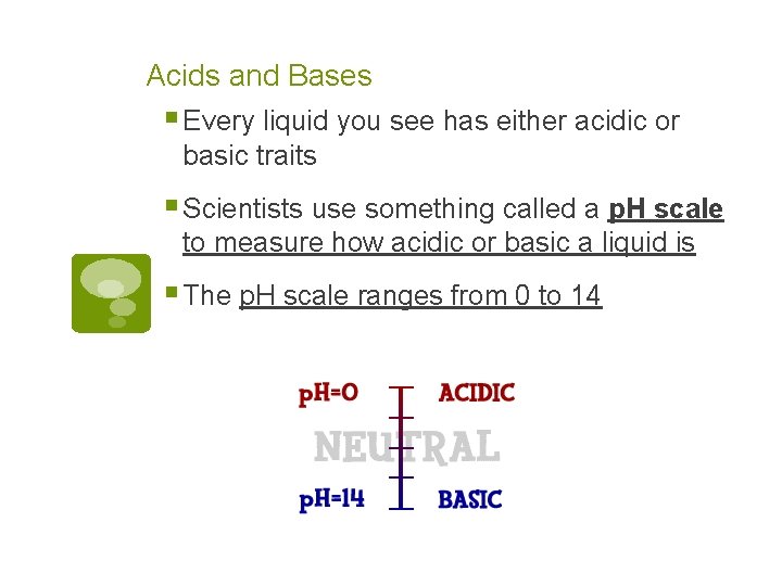 Acids and Bases Have Two Different Faces Acids
