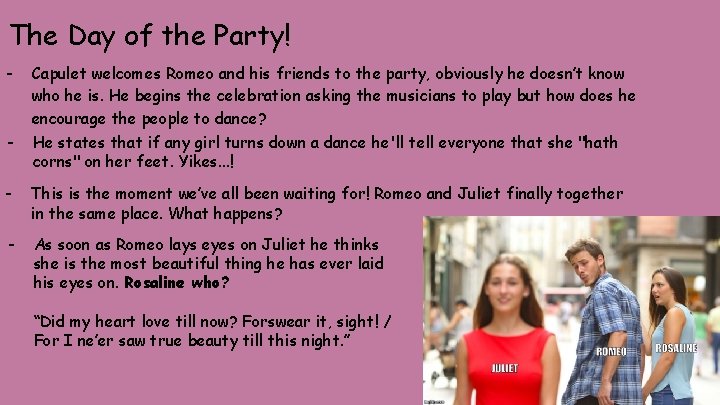 The Day of the Party! - Capulet welcomes Romeo and his friends to the