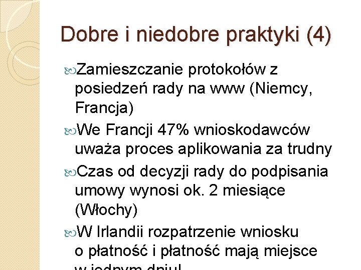 Dobre i niedobre praktyki (4) Zamieszczanie protokołów z posiedzeń rady na www (Niemcy, Francja)