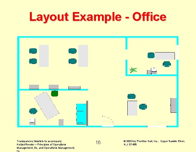 Layout Example - Office Transparency Masters to accompany Heizer/Render – Principles of Operations Management, Layout Example - Office Transparency Masters to accompany Heizer/Render – Principles of Operations Management,