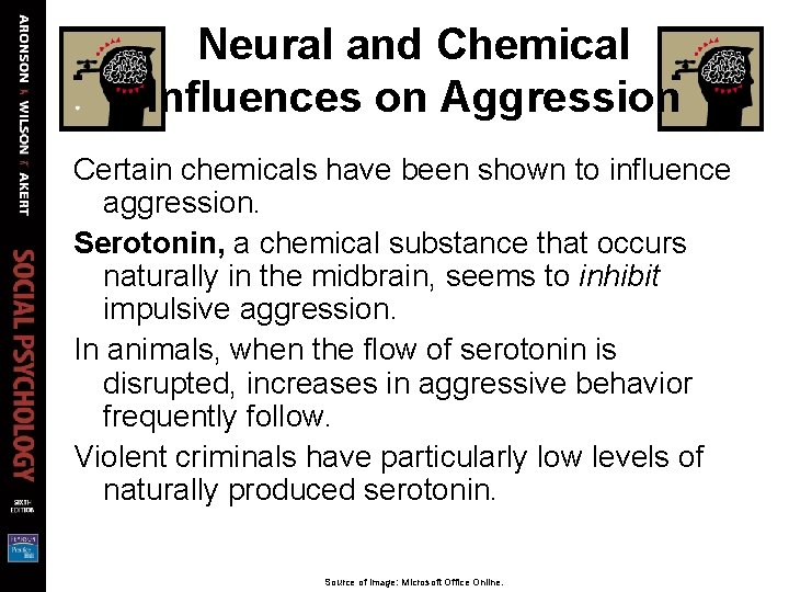 Neural and Chemical Influences on Aggression Certain chemicals have been shown to influence aggression.