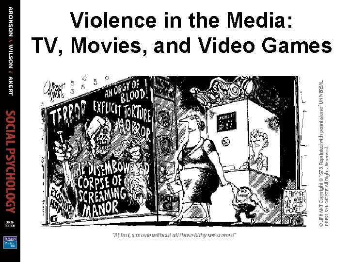 Violence in the Media: TV, Movies, and Video Games 