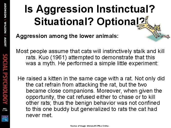 Is Aggression Instinctual? Situational? Optional? Aggression among the lower animals: Most people assume that