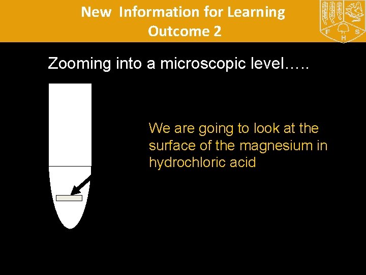 New Information for Learning Outcome 2 Zooming into a microscopic level…. . We are