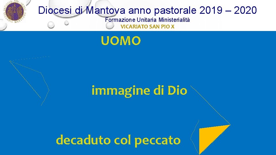 Diocesi di Mantova anno pastorale 2019 – 2020 Formazione Unitaria Ministerialità VICARIATO SAN PIO