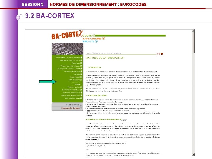 SESSION 3 NORMES DE DIMENSIONNEMENT : EUROCODES 3. 2 BA-CORTEX 