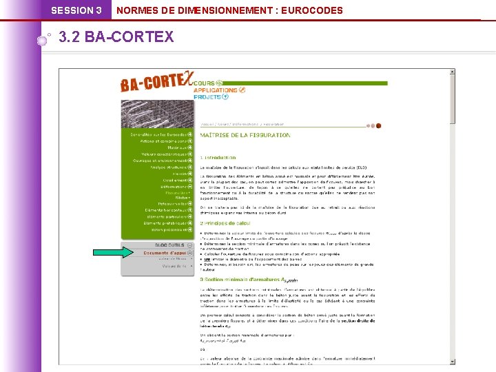 SESSION 3 NORMES DE DIMENSIONNEMENT : EUROCODES 3. 2 BA-CORTEX 