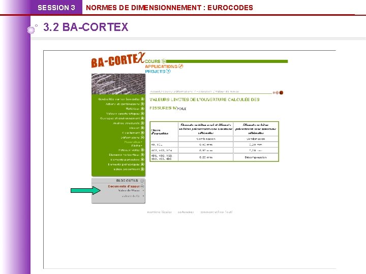 SESSION 3 NORMES DE DIMENSIONNEMENT : EUROCODES 3. 2 BA-CORTEX 