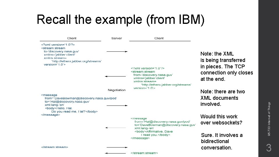 Recall the example (from IBM) Note: there are two XML documents involved. Would this