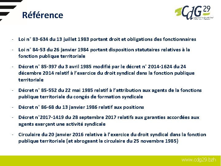 Référence - Loi n° 83 -634 du 13 juillet 1983 portant droit et obligations