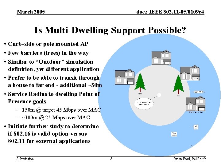 March 2005 doc. : IEEE 802. 11 -05/0109 r 4 Is Multi-Dwelling Support Possible?
