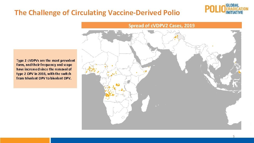 The Challenge of Circulating Vaccine-Derived Polio Spread of c. VDPV 2 Cases, 2019 Type