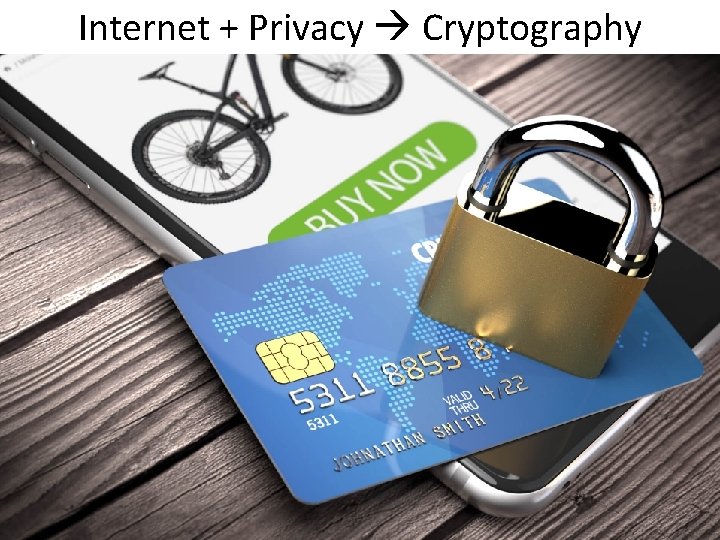 Internet + Privacy Cryptography © Dept. CS, UPC 34 