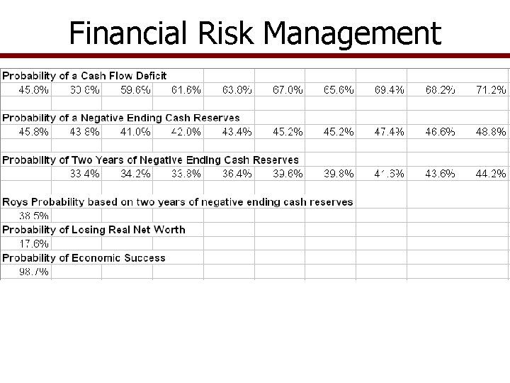 Financial Risk Management 