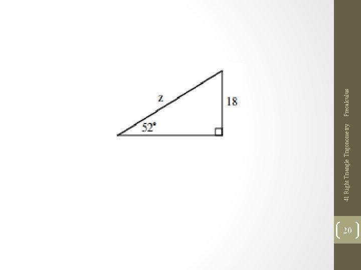 20 41 Right Triangle Trigonometry Precalculus 