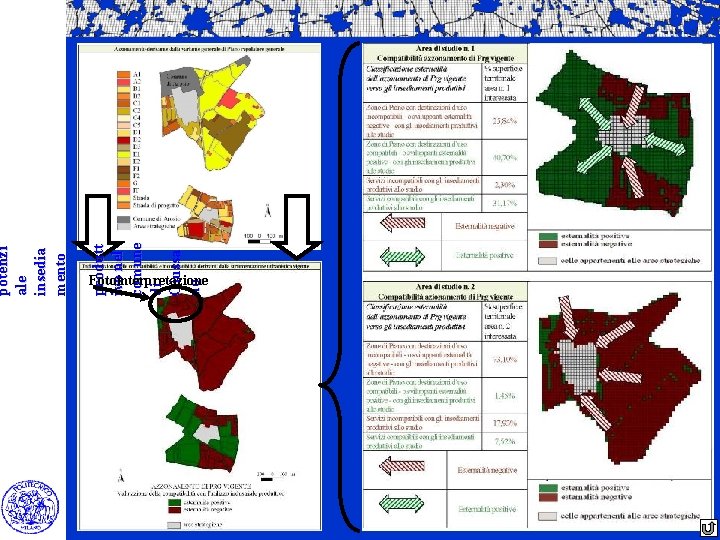 produtt ivo nel comune di Giussa no potenzi ale insedia mento Fotointerpretazione 