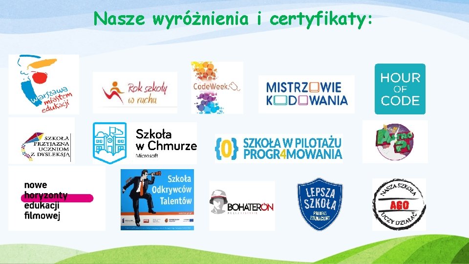 Nasze wyróżnienia i certyfikaty: 