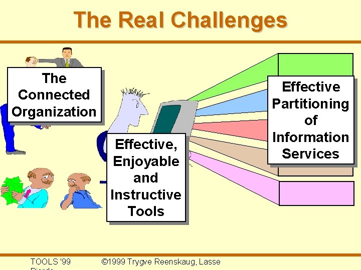 The Real Challenges The Connected Organization Effective, Enjoyable and Instructive Tools TOOLS '99 ©