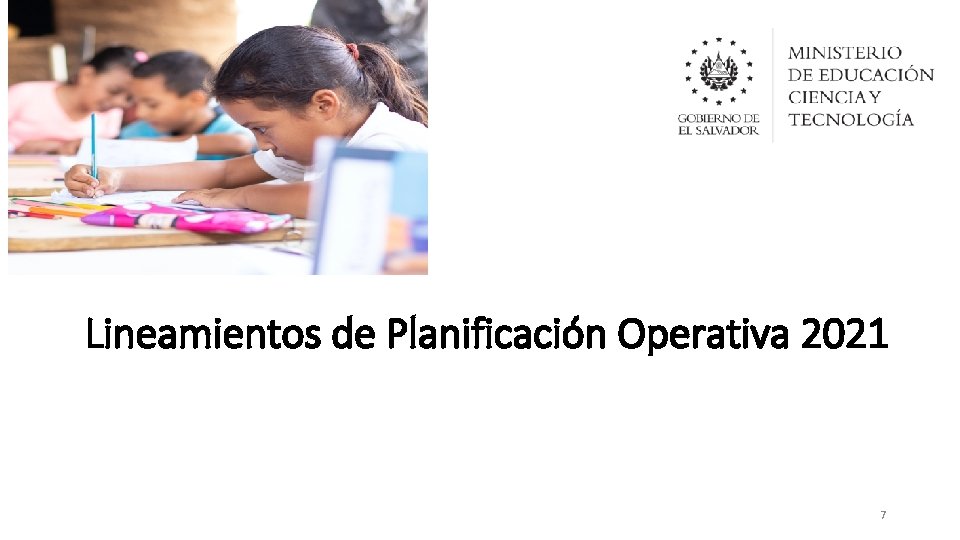 Lineamientos de Planificación Operativa 2021 7 