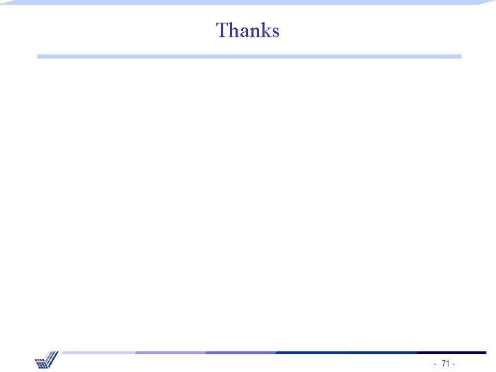 Thanks - 71 - 