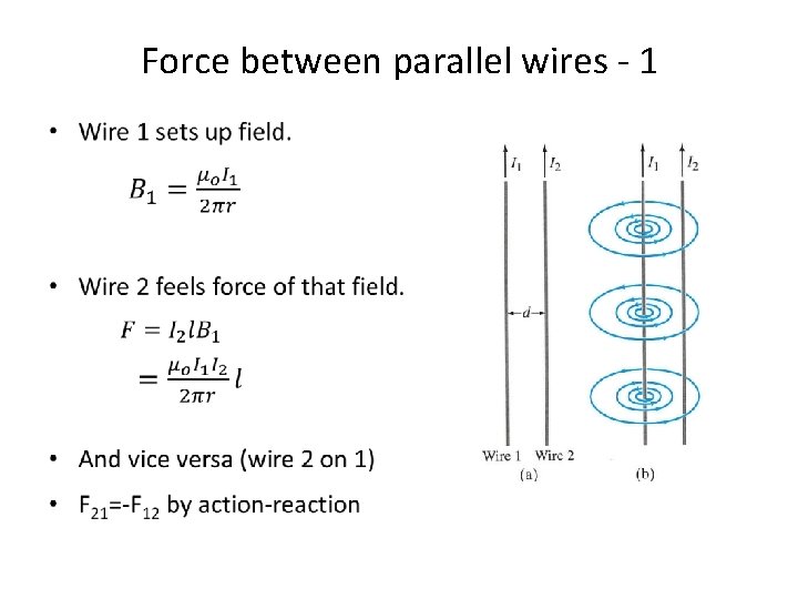 Force between parallel wires - 1 • 