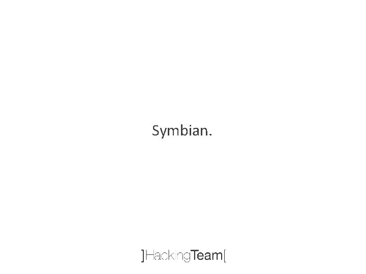 Symbian. 