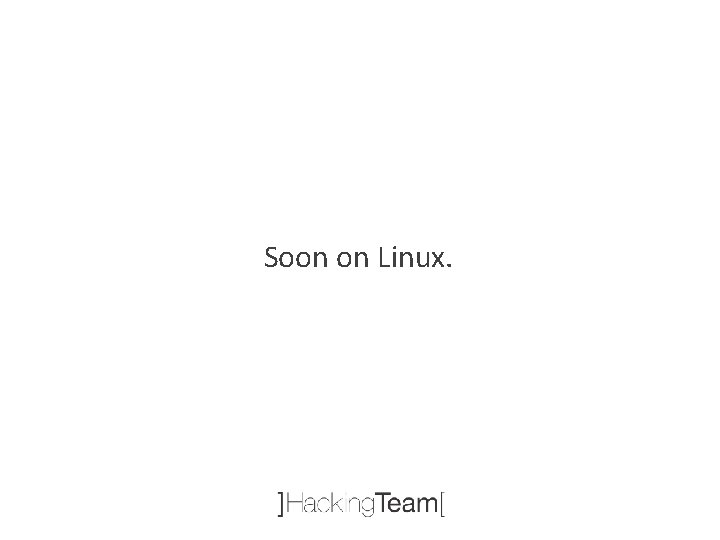 Soon on Linux. 