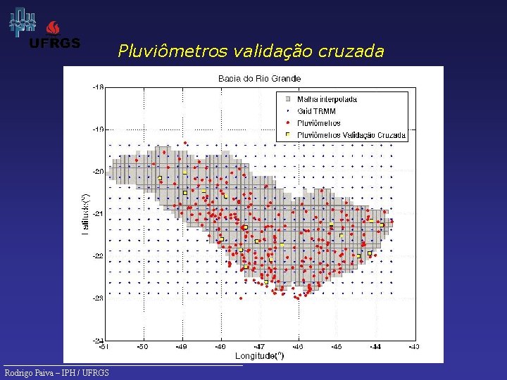 Pluviômetros validação cruzada Rodrigo Paiva – IPH / UFRGS 