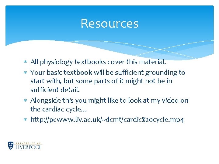 Resources All physiology textbooks cover this material. Your basic textbook will be sufficient grounding