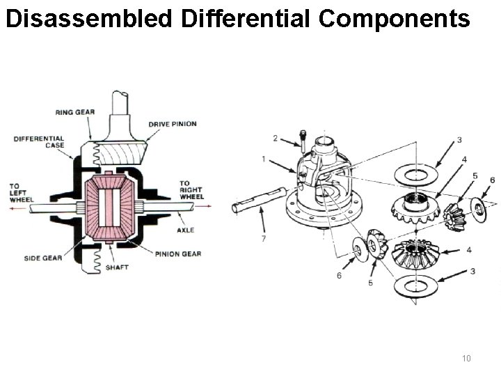 Disassembled Differential Components 10 