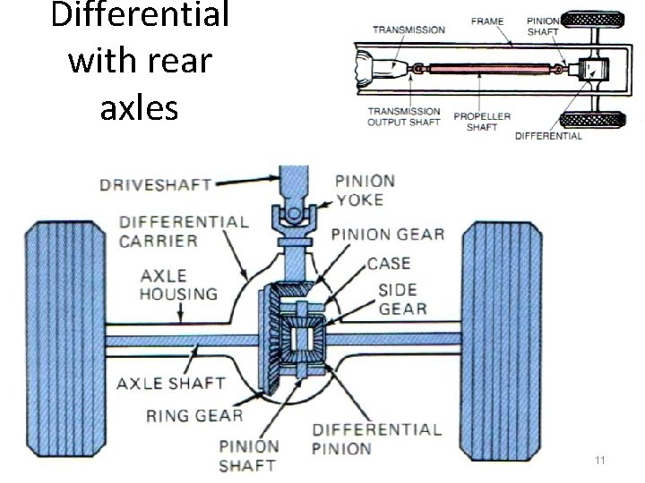 Differential with rear axles www. thecartech. com 11 