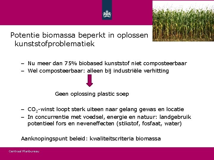 Potentie biomassa beperkt in oplossen kunststofproblematiek – Nu meer dan 75% biobased kunststof niet