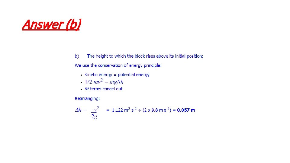 Answer (b) 