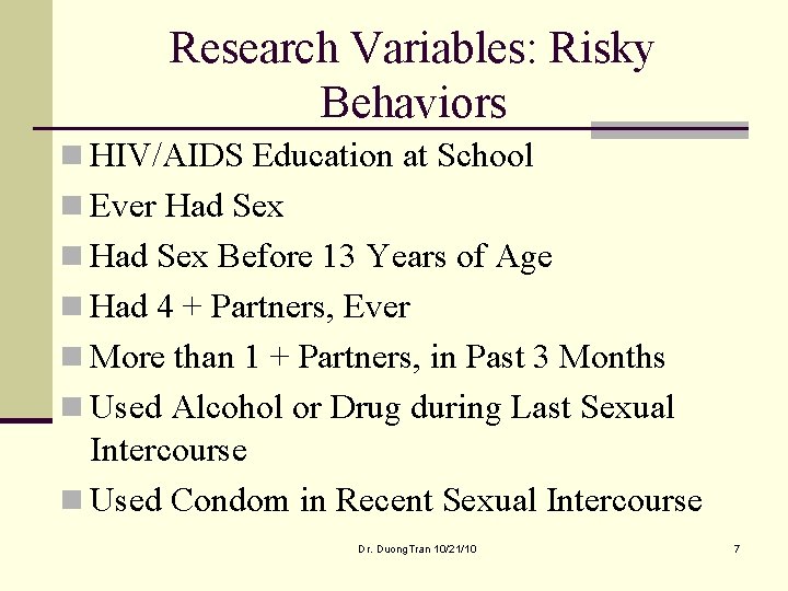 HIVAIDS Education Impact on Risky Adolescent Sexual Behaviors