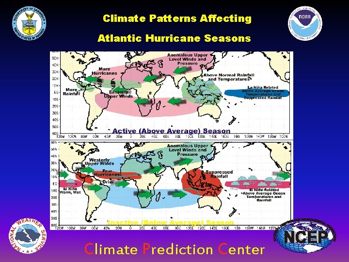 Climate Patterns Affecting Atlantic Hurricane Seasons Climate Prediction Center 