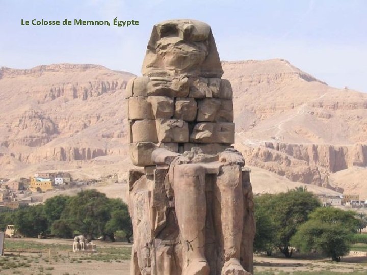 Le Colosse de Memnon, Égypte 