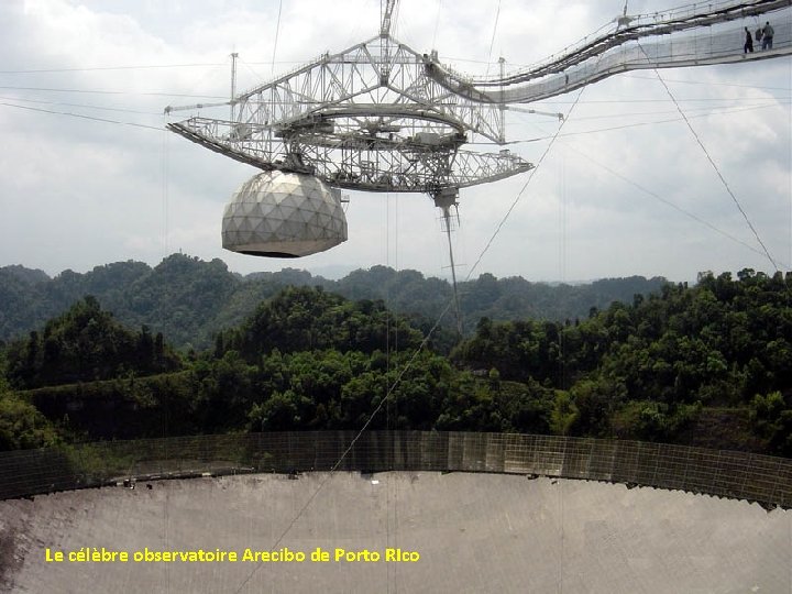 Le célèbre observatoire Arecibo de Porto RIco 