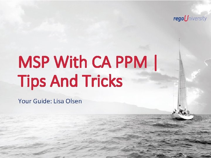 MSP With CA PPM | Tips And Tricks Your Guide: Lisa Olsen 