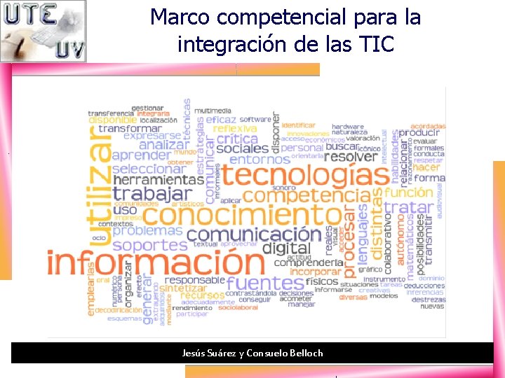 Marco competencial para la integración de las TIC Jesús Suárez y Consuelo Belloch 