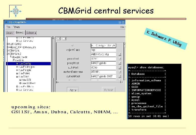 CBMGrid central services K. S chw arz , F. U hlig 