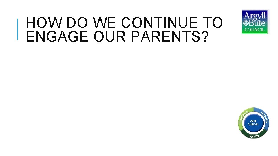 HOW DO WE CONTINUE TO ENGAGE OUR PARENTS? 