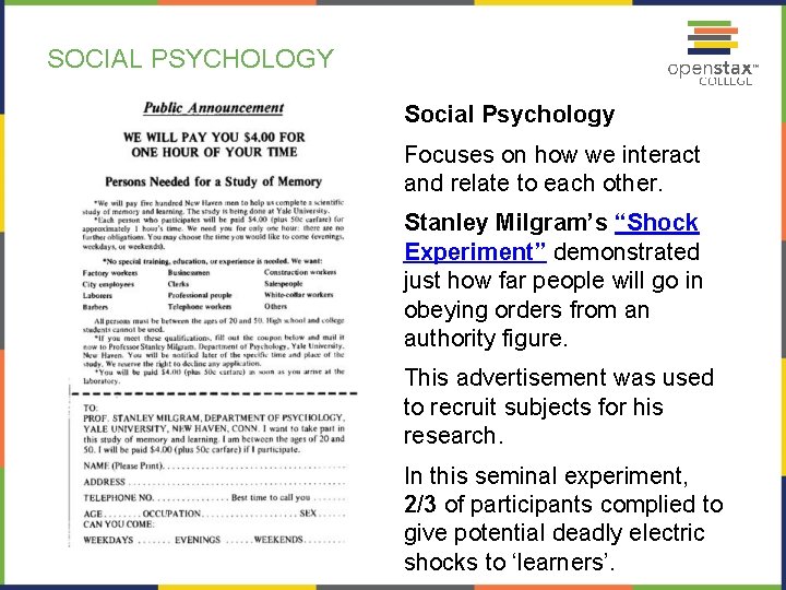 SOCIAL PSYCHOLOGY Social Psychology Focuses on how we interact and relate to each other.