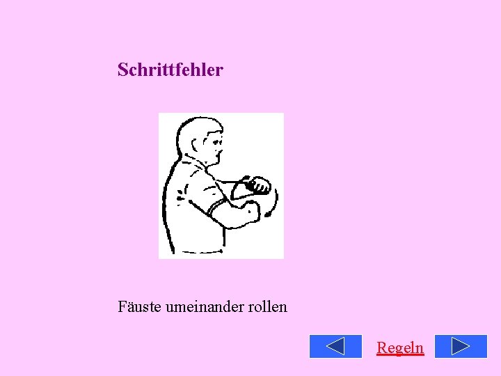 Schrittfehler Fäuste umeinander rollen Regeln Schrittfehler Fäuste umeinander rollen Regeln