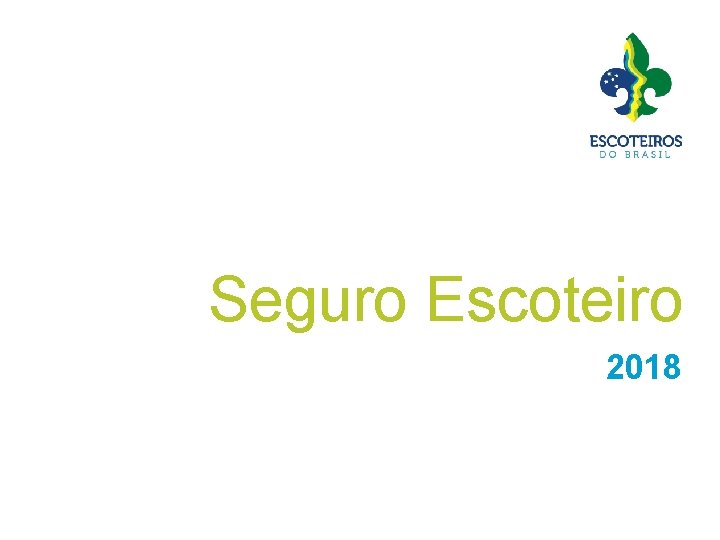 Seguro Escoteiro 2018 